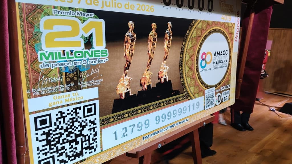 La Academia Mexicana del cine cumple 80 años y la Lotería lo celebra con sorteo