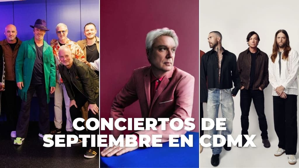 Conciertos y festivales de septiembre en CDMX: de David Byrne, Jamiroquai y Maroon 5 al Warped Tour