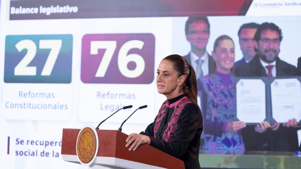 Segundo Informe de Gobierno: Sheinbaum suma 27 reformas constitucionales y 76 cambios legales