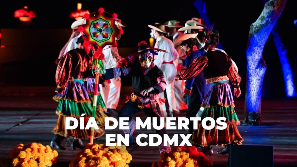 danza folklórica en el Bosque de Chapultepec por Día de Muertos en CDMX