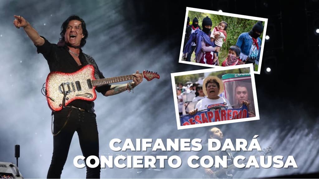 Concierto de Caifanes por EZLN y Madres buscadoras