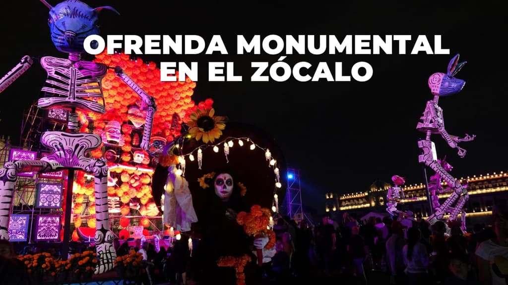 La Ofrenda Monumental de Día de Muertos podrá disfrutarse del 29 de octubre al 2 de noviembre en el Zócalo