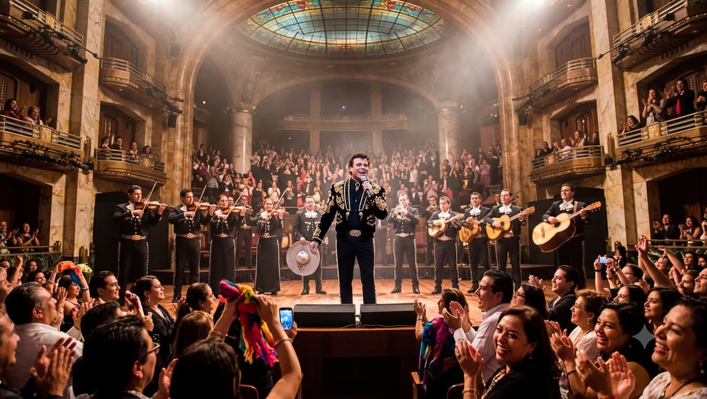 El Divo de Juárez durante su primera presentación en el Palacio de Bellas Artes. | Foto: Chilango /IA