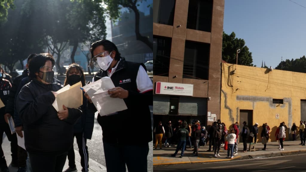 filas en módulos del ine