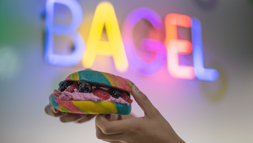 Rainbow Bagels