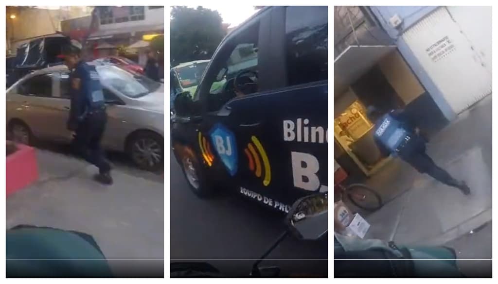 policía pide un aventón