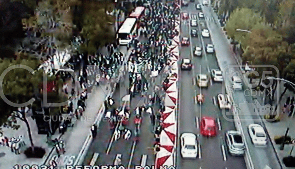 cierres en Paseo de la Reforma