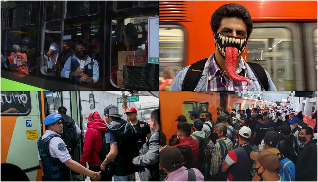 gandallas del transporte público