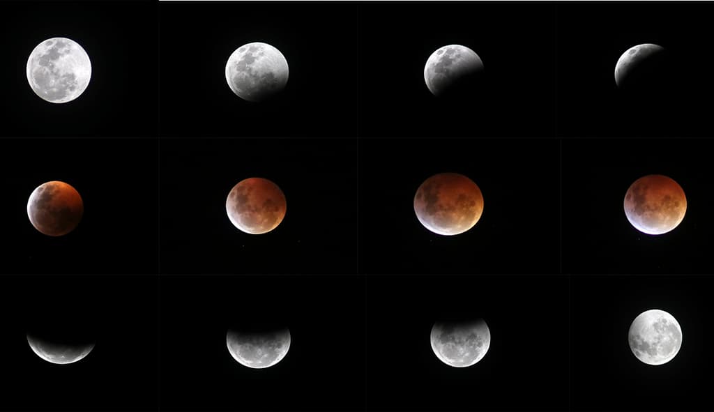 Fotos del eclipse de luna