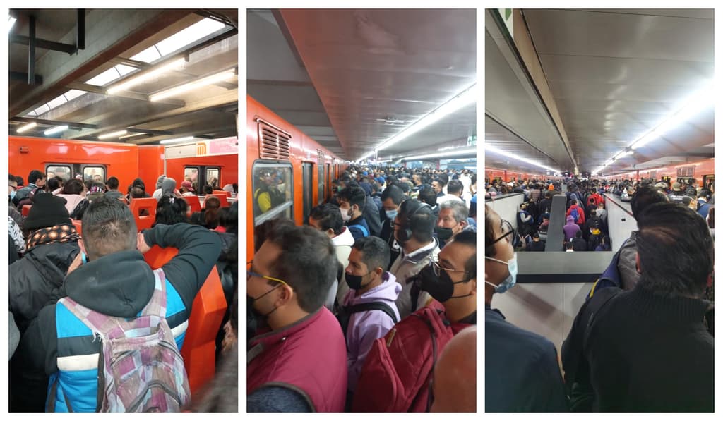 humo en un tren de la línea 9