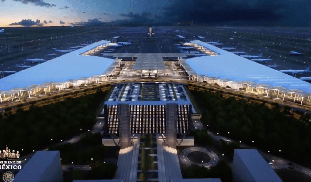 obras del aeropuerto de Santa Lucía