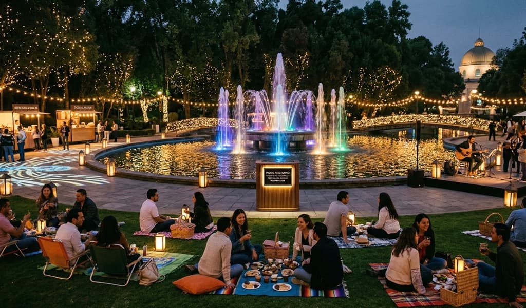 Picnic nocturno en Chapultepec GRATIS: linternas, luces y plan perfecto en CDMX