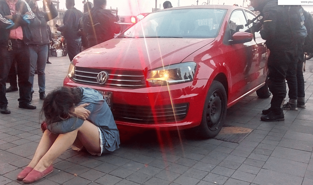 mujer intentó entrar a Palacio Nacional