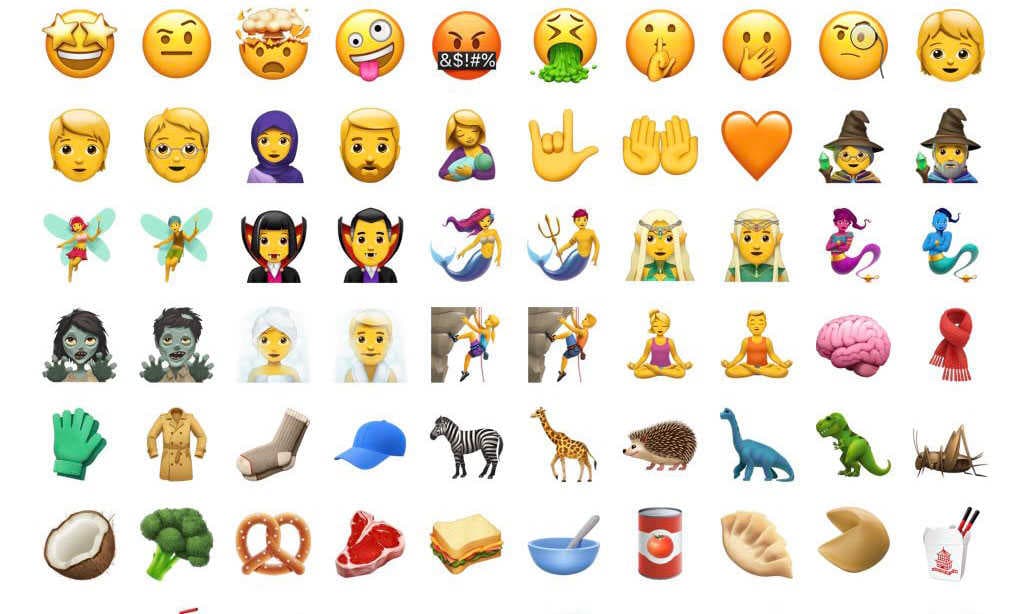 70 emojis nuevos para ios