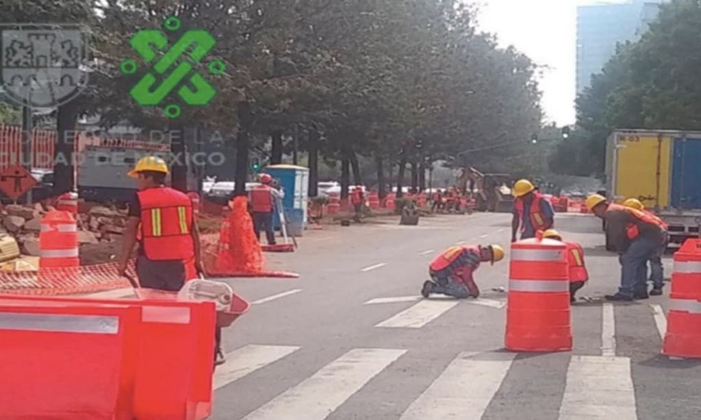 cierres en la lateral de avenida Chapultepec