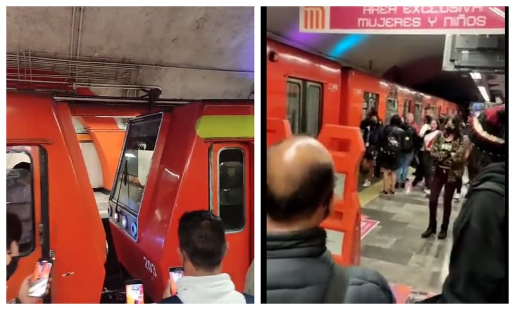 atrapados en un tren del metro