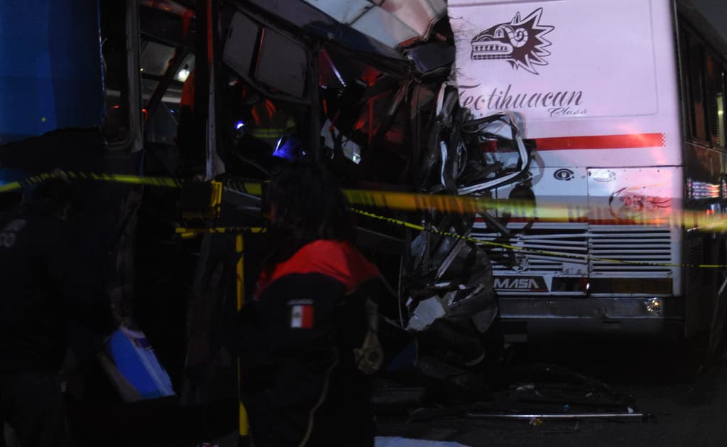 Choque múltiple en la México-pachuca