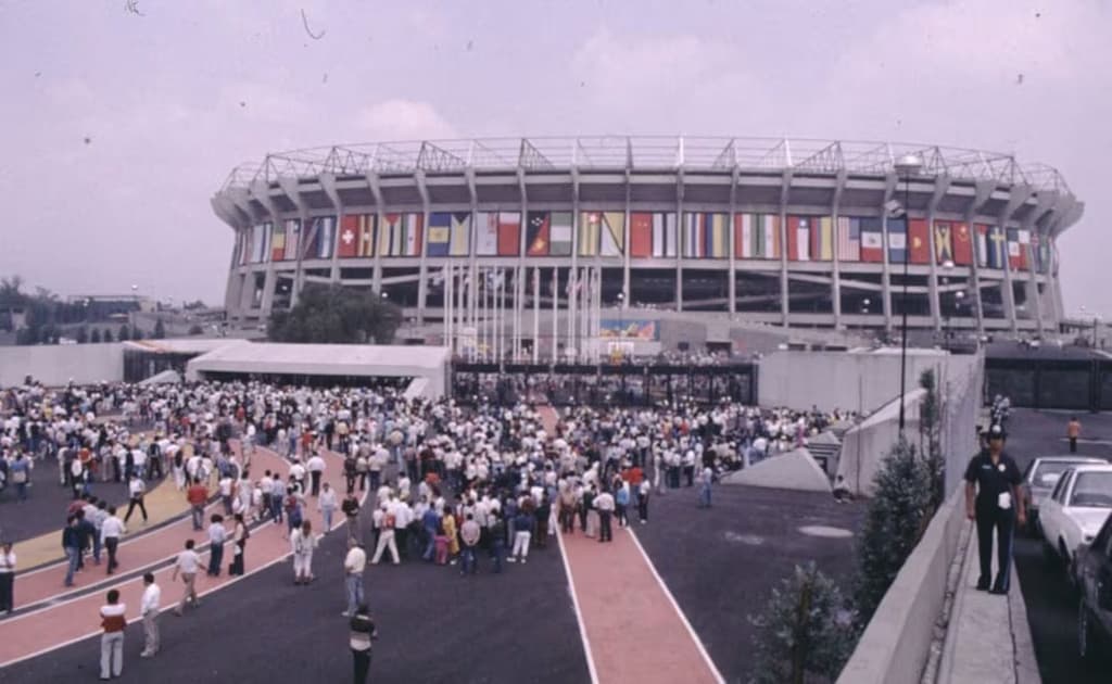 Estadio Azteca durante el Mundial de 1986 | Foto: Cortesía El Universal