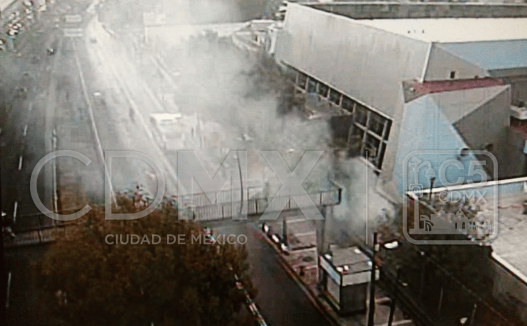 incendio en la Sala Ollin Yoliztli