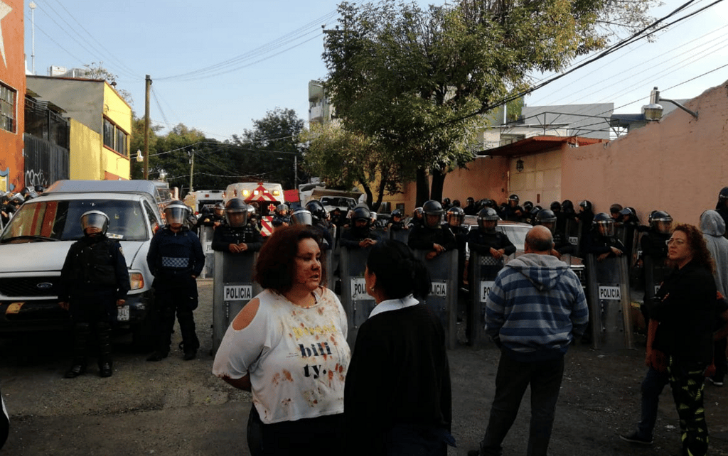 desalojo en la alcaldía álvaro obregón