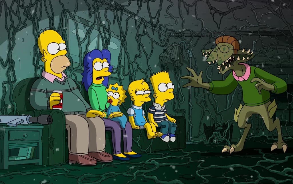 Stranger Things especial de Hallowen de Los Simpsons