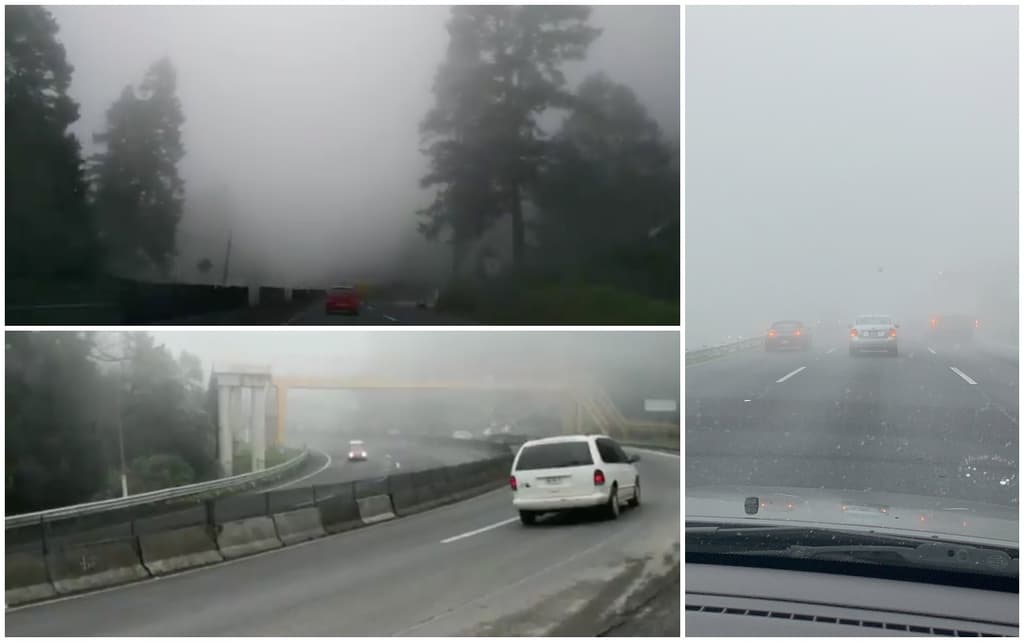 niebla en la carretera México Toluca
