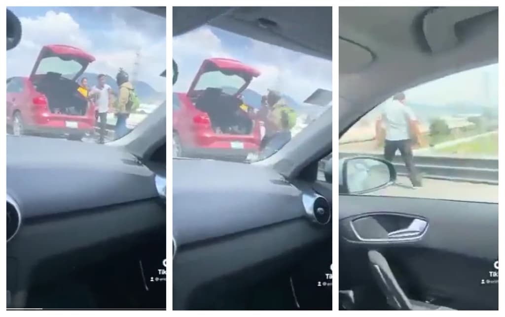 lanza a un hombre de un puente