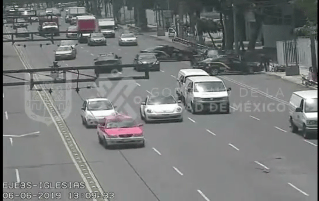 persecución en calles de la alcaldía Iztacalco