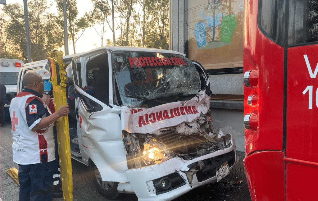 choque de una ambulancia