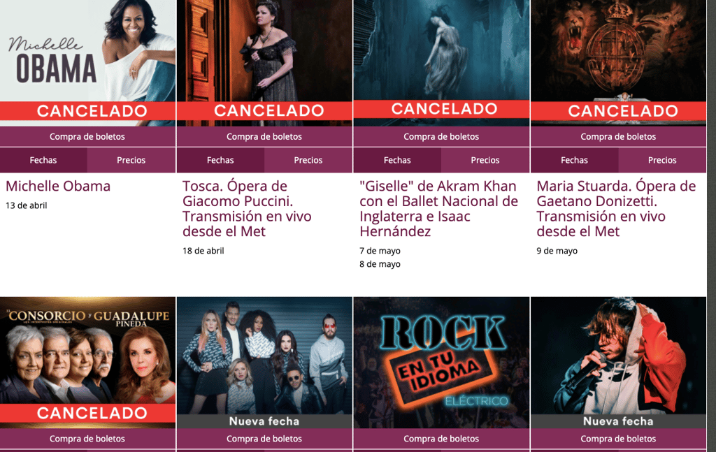 Reembolso en el Auditorio