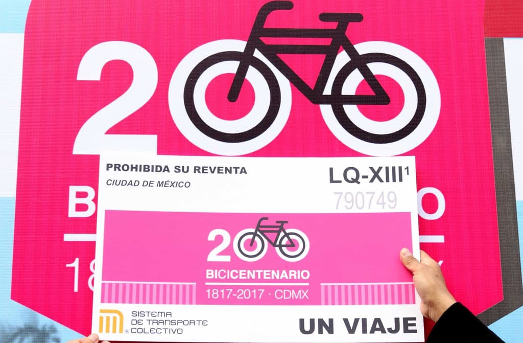 Boleto Metro bicicleta