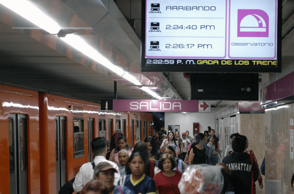 tiempo real en el Metro