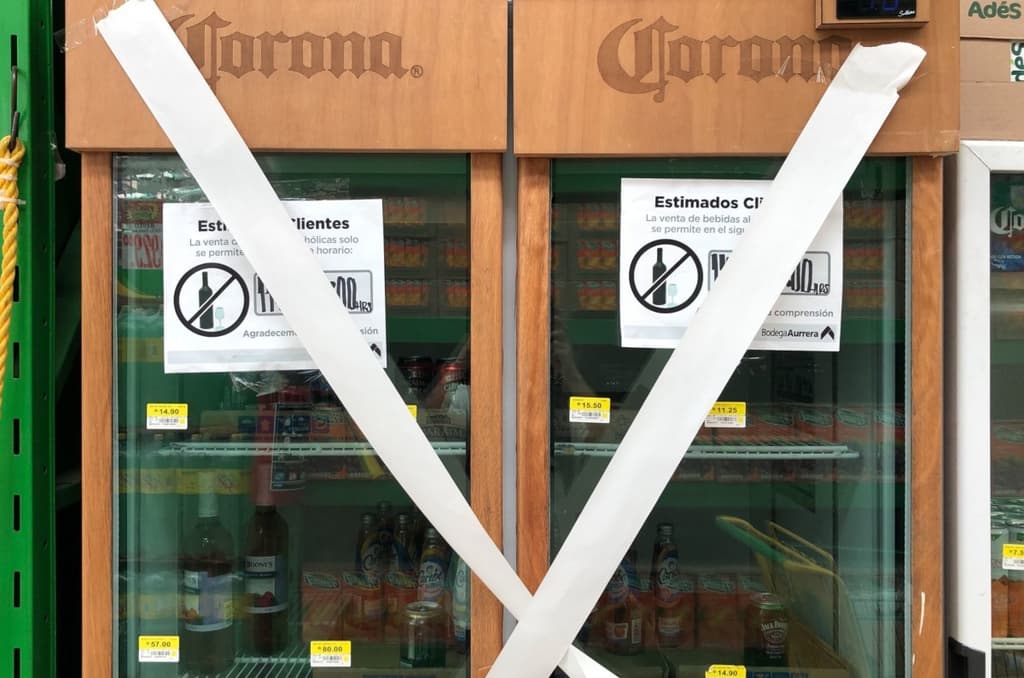 ley seca en semáforo naranja