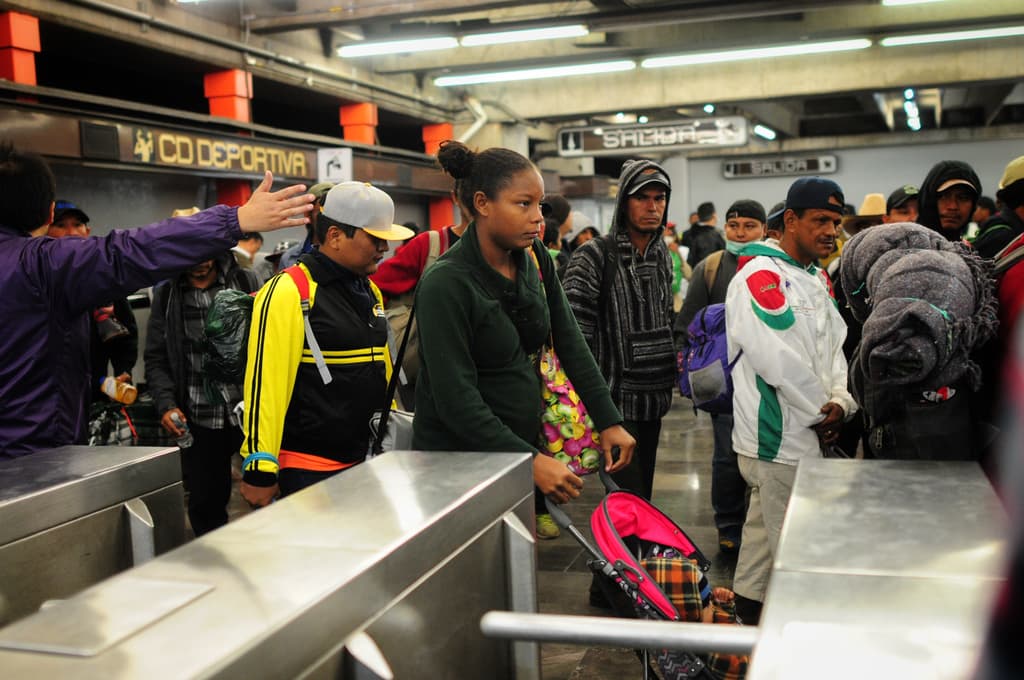 caravana migrante dejó la CDMX
