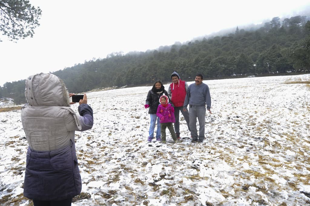 caída de aguanieve o nieve en cdmx