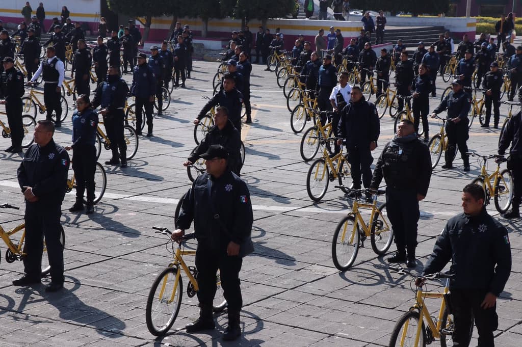 policias de Neza patrullaran en bicicletas