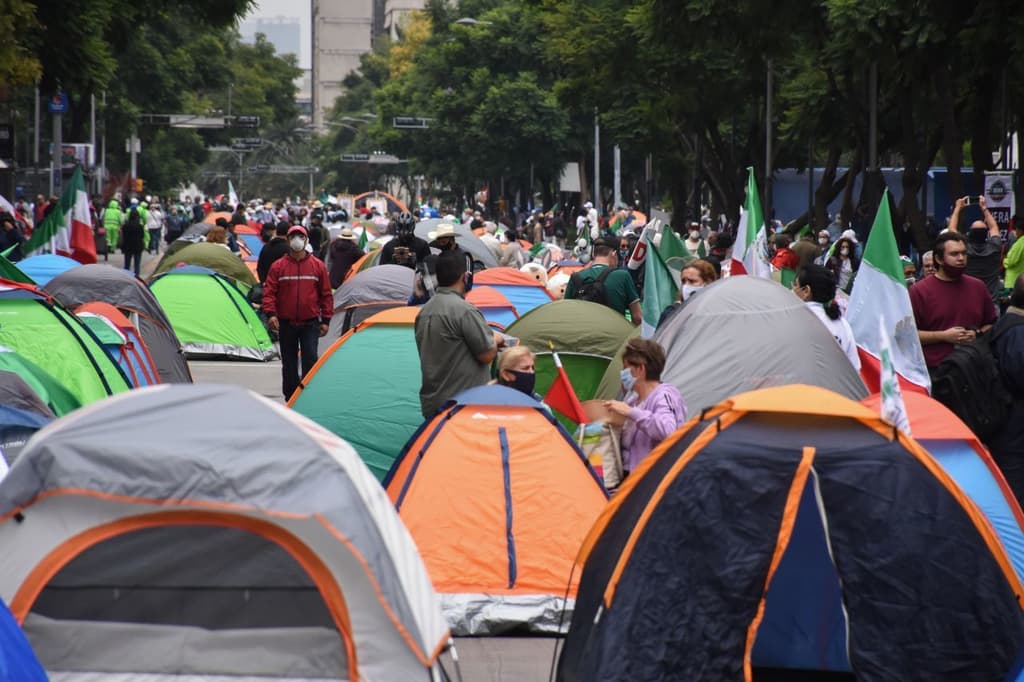 plantón en el Zócalo