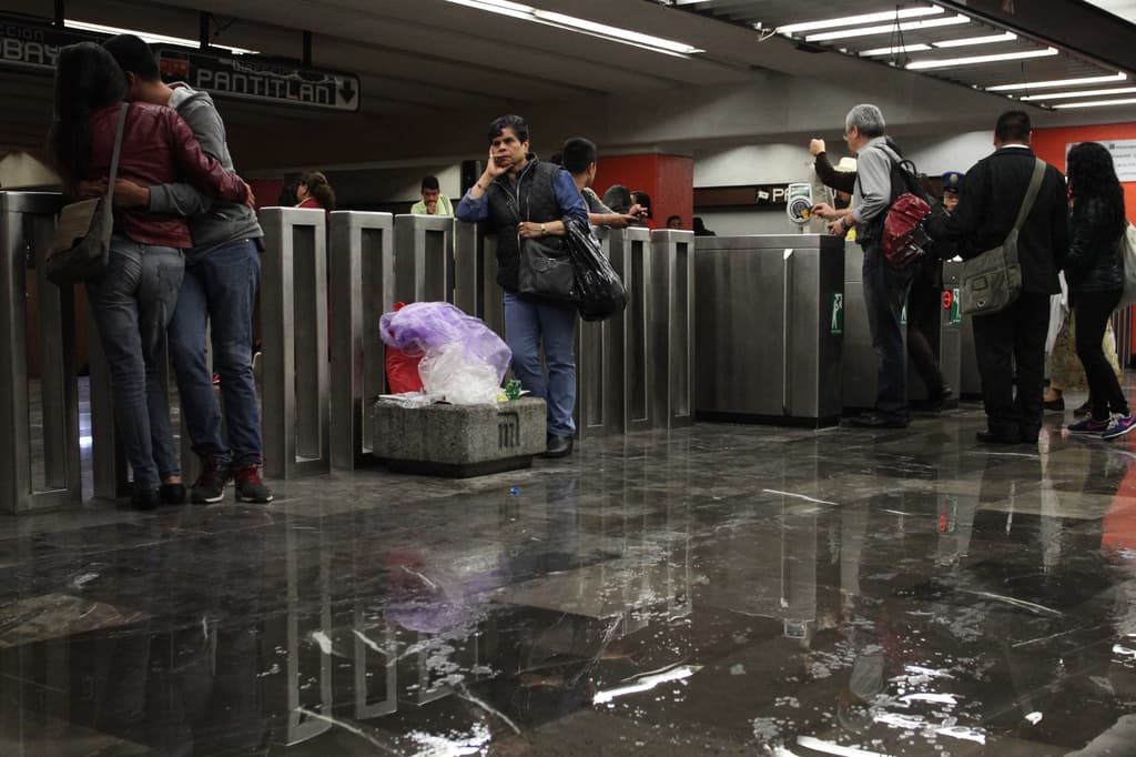 Metro inundado