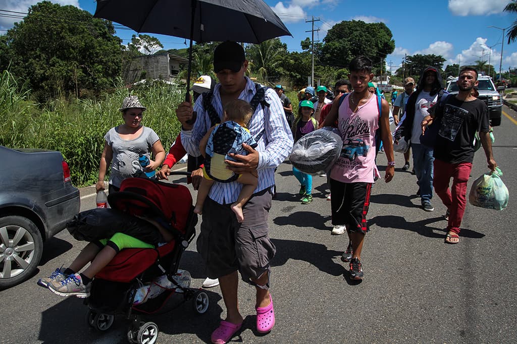 caravana migrante en la cdmx