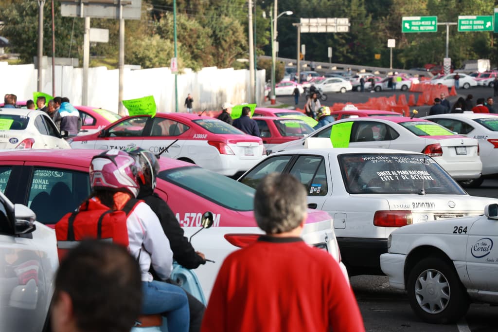marcha de taxistas del 21 de octubre