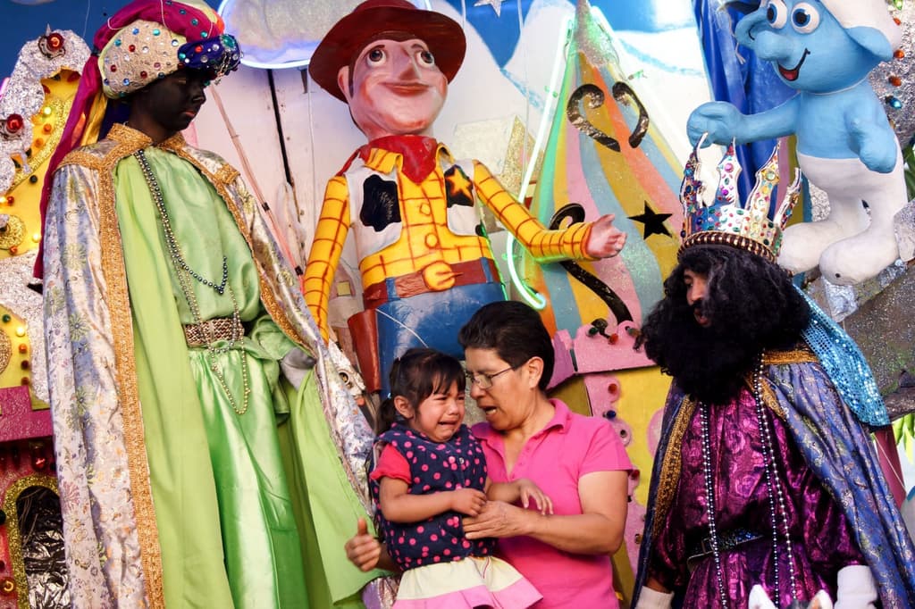 foto con Reyes Magos