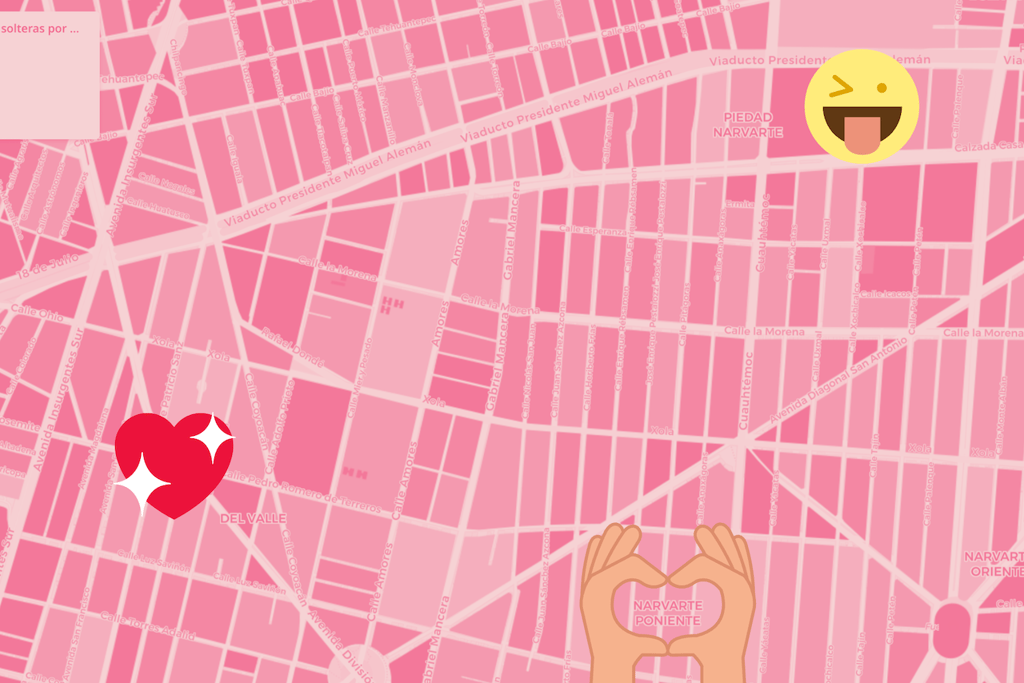 mapa de solteros en la CDMX