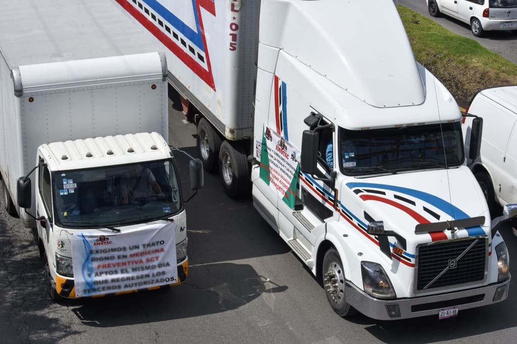 protesta de transportistas en CDMX