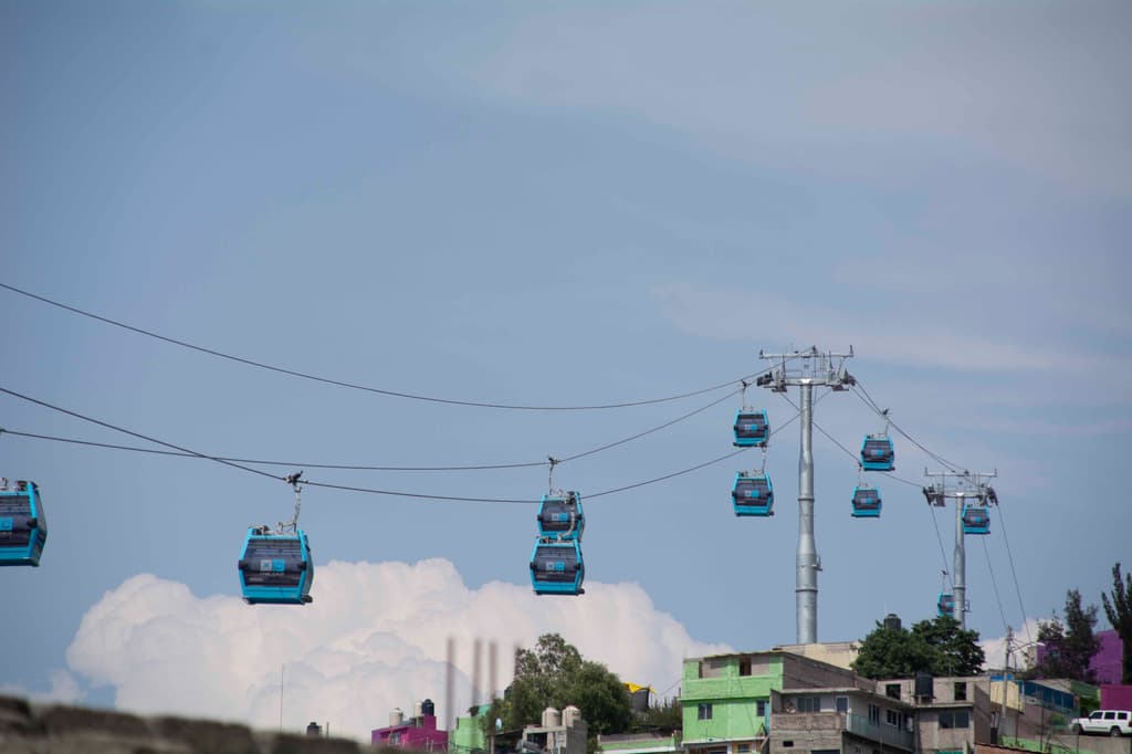 Pruebas con cabinas del cablebús