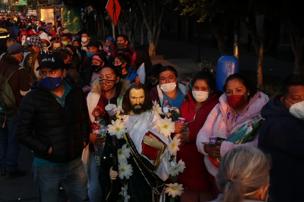 festejos en la iglesia de San hipólito
