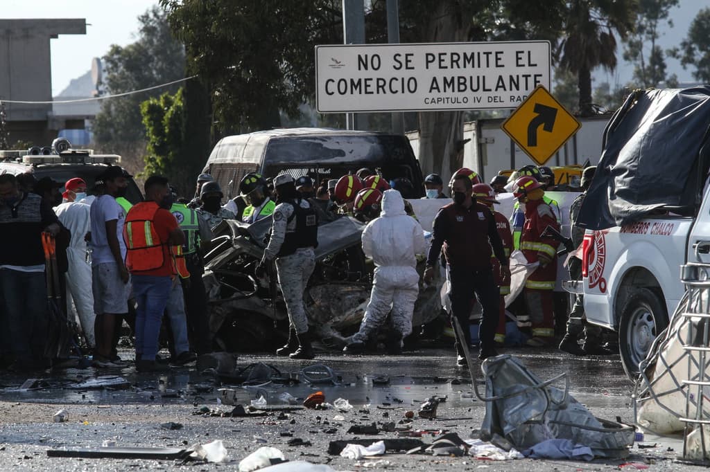 accidente en la México-Puebla