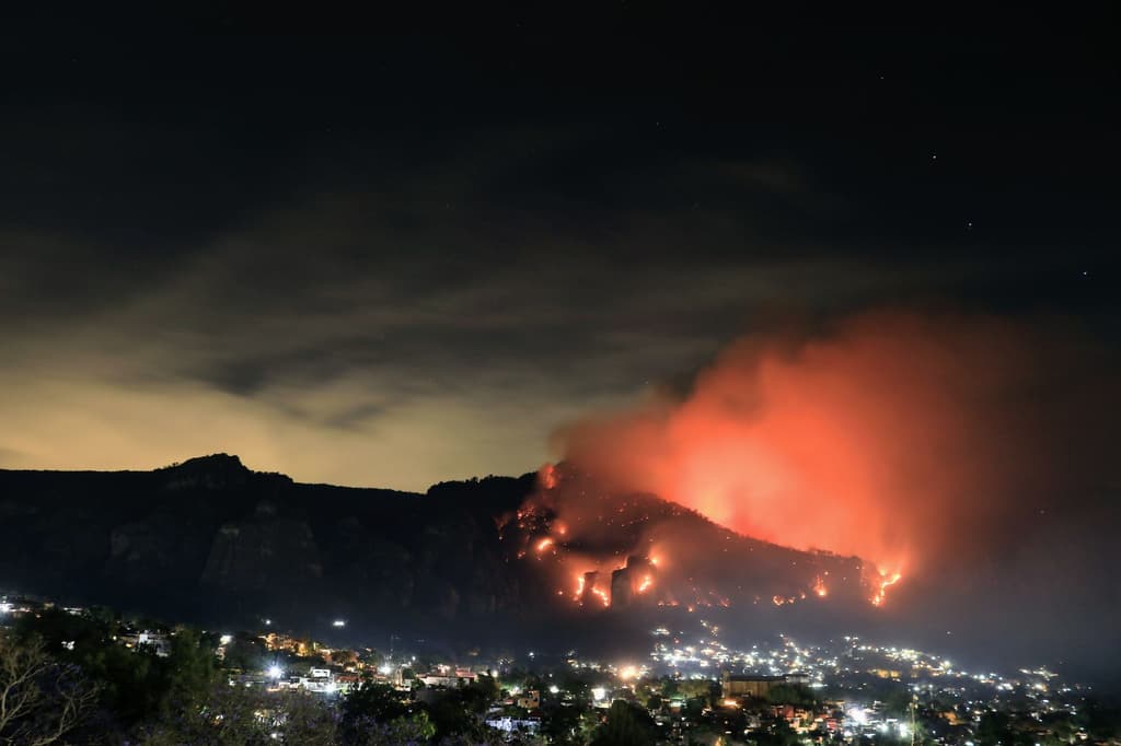 incendio en el tepozteco