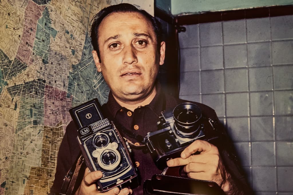 Enrique Metinides en Los Pinos