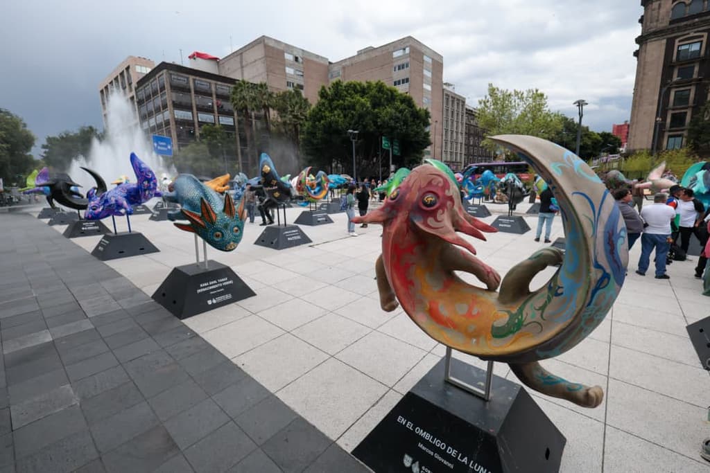 ¿Qué hacer en CDMX? Ve a esta exposición de ajolotes gigantes en el Centro Histórico