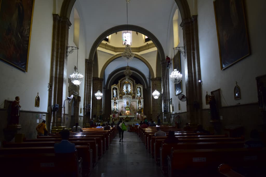 interior de la Iglesia dedicada al patrono de la CDMX